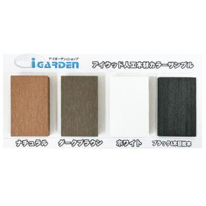 オリジナル人工木『iwood』　カラーサンプル　　基本3色＋ブラック（シボ加工）
