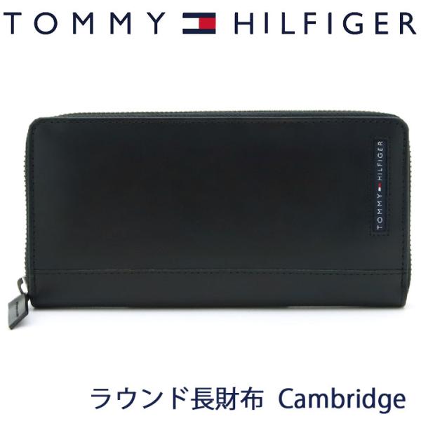 トミーヒルフィガー 財布 長財布 メンズ ラウンドファスナー ブラック 31TL13X025 BLA...