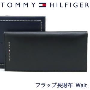 トミーヒルフィガー 財布 長財布 メンズ ブラック フラップ 31TL190008-001 BLACK｜iget