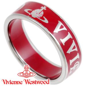 ヴィヴィアンウエストウッド リング 指輪 レディース Vivienne Westwood コンジットストリートリング シルバー×ブラッドレッド 64040017-01W393