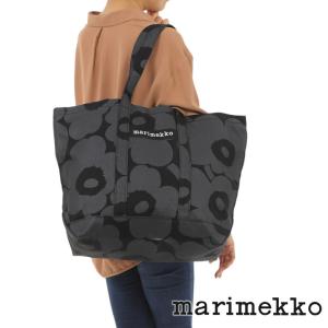 マリメッコ marimekko トートバッグ ハンドバッグ 大容量 ママバッグ 旅行 レディース ピエニ ウニッコ ペルスカッシ ブラック コットン 047587 999｜iget