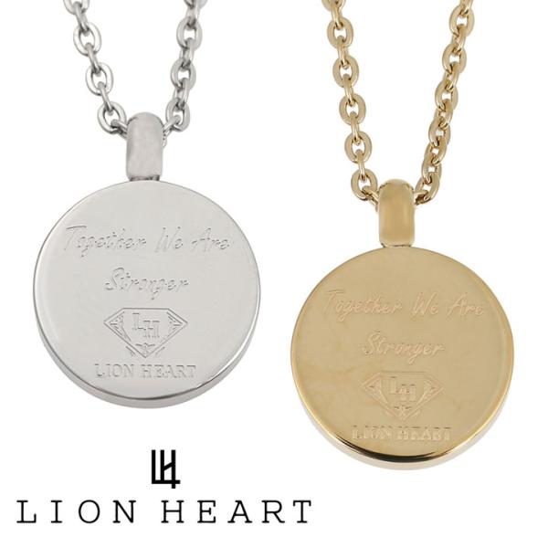 ライオンハート ネックレス サークル プレート ペンダント LION HEART メンズ 男性用 シ...