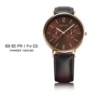 BERING ベーリング Changes Series チェンジ シリーズ 14236-265 36mm ブラウン 付け替えベルト 腕時計 クオーツ 正規品 ユニセックス お取り寄せ｜iget