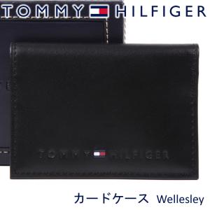 トミーヒルフィガー カードケース カード入れ 名刺入れ ブラック 31TL20X014 BLACK｜iget