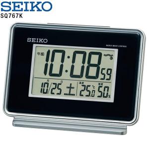 電波 デジタル 置 時計 クロック SQ767K カレンダー 温湿度計 目覚まし セイコー SEIKO お取り寄せ｜iget