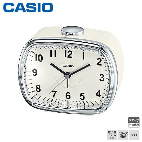 カシオ めざまし 時計 TQ-159-7JF CASIO アナログ 電子音 アラーム スヌーズ ライ...