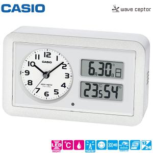 カシオ 電波 目覚まし 時計 TTM-170NJ-7JF CASIO デジタル アナログ 温度 湿度 アラーム スヌーズ LEDライト 秒針停止 カレンダー お取り寄せ｜iget