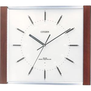 シチズン[CITIZEN]リズム時計　電波クロック掛け時計　スリーウェイブM731　4MY731-006｜iget