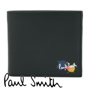 ポールスミス 財布 二つ折り財布 メンズ ブラック