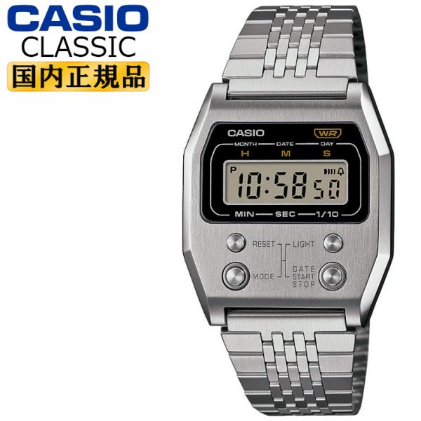 CASIO Classic A1100D-1JF シルバー カシオ クラシック デジタル フロントボ...