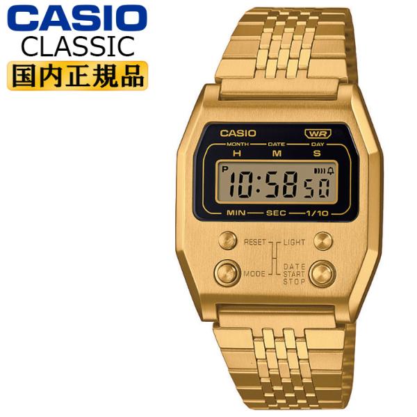 CASIO Classic A1100G-5JF ゴールド カシオ クラシック デジタル フロントボ...