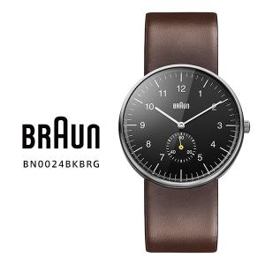 BRAUN ブラウン BN0024BKBRG アナログ ウオッチ Analog Watch ブラック ブラウン スモールセコンド クオーツ 腕時計 お取り寄せ｜iget