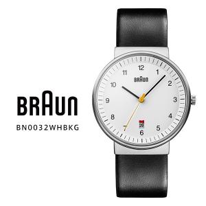 BRAUN ブラウン BNH0032WHBKG アナログ ウオッチ Analog Watch ホワイト ブラック レザー デイト クオーツ 腕時計 お取り寄せ｜iget