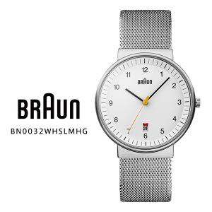 BRAUN ブラウン BNH0032WHSLMHG アナログ ウオッチ Analog Watch ホワイト シルバー メッシュ デイト クオーツ 腕時計 お取り寄せ｜iget