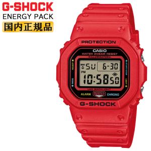 G-SHOCK Gショック DW-5600EP-4JF レッド ENERGY PACK CASIO ORIGIN デジタル スクエア 赤 メンズ 腕時計｜iget