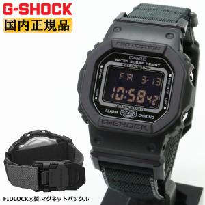 G-SHOCK Gショック DW-5600MNC-1JF ブラック FIDLOCK製マグネットバックル CASIO カシオ デジタル スクエア 黒 メンズ 腕時計