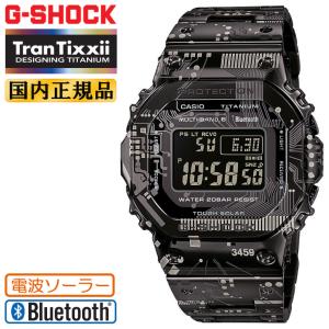 G-SHOCK Tran Tixxii チタン フルメタル ブラック GMW-B5000TCC-1JR 電波 ソーラー スマートフォンリンク Bluetooth搭載 スクリューバック 黒 日本製｜iget