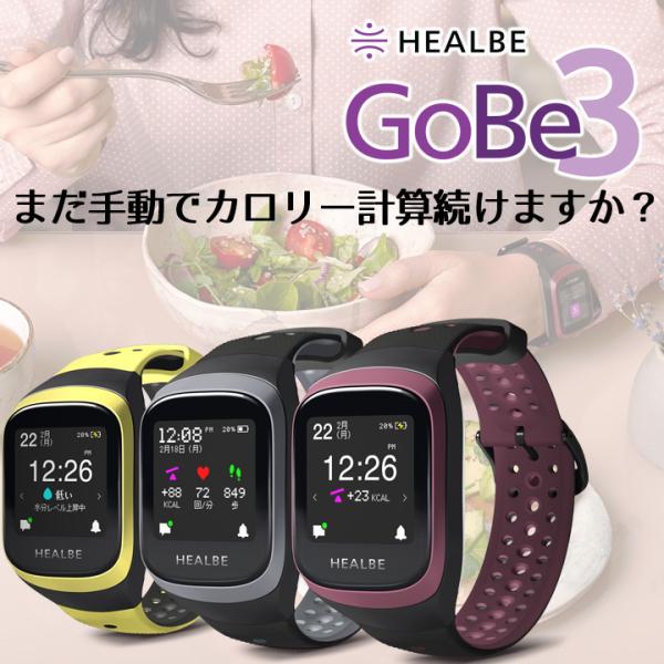 スマートウォッチ HEALBE GoBe3 カロリー計算 ダイエット 食事管理 代謝アップ 水分管理...