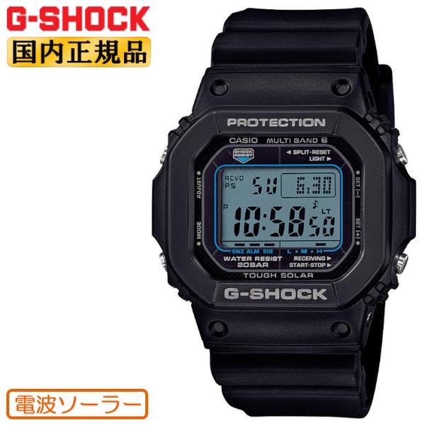 正規品 CASIO G-SHOCK ORIGIN 5600 電波 ソーラー ブラック＆ブルー GW-...