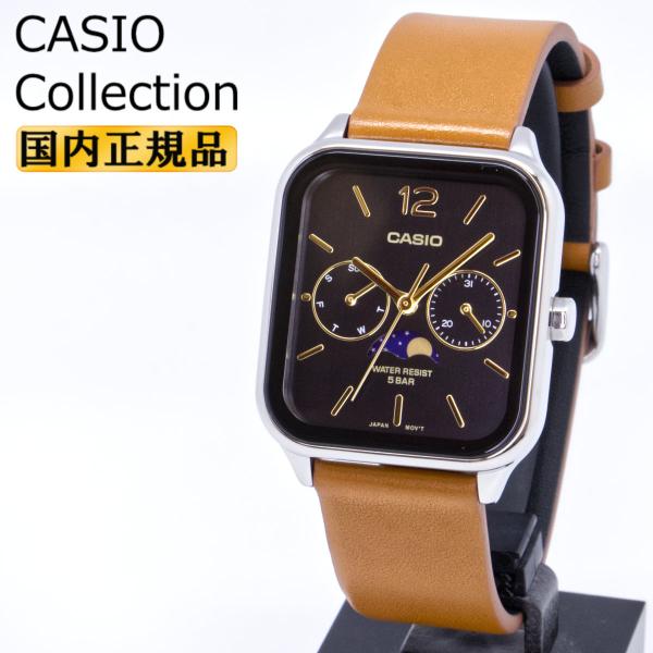 カシオ スタンダード MTP-M305L-1AJF ムーンフェイズ マルチカレンダー ブラックフェイ...