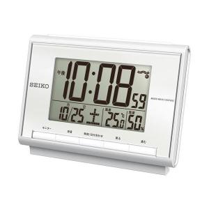 電波 デジタル 時計 SQ698S 目覚し時計 温度計 湿度計 カレンダー セイコー クロック SEIKO お取り寄せ 正規品｜iget