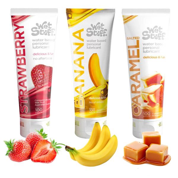 【3本セット】フルーツ味潤滑 ゼリー 3種類の味のセット 、口にしても大丈夫 潤滑ローション、ストロ...