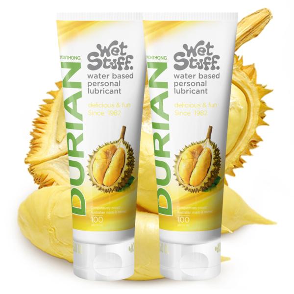 【2本セット】ドリアン風味潤滑ゼリー、口にしても大丈夫潤滑ローション、水溶性 ジェル、潤滑剤ゼリー、...