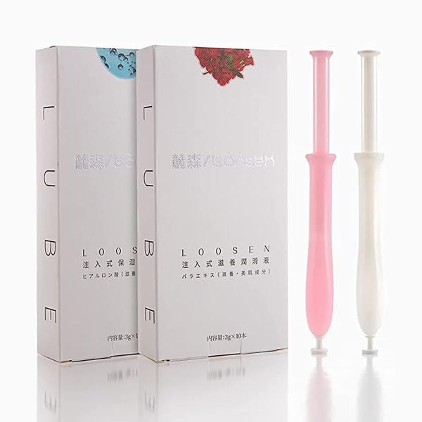 【2箱セット】潤滑剤ゼリー 女性用 (1箱ローズエキス潤滑ゼリー＋1箱ヒアルロン酸潤滑ゼリー)膣 用...