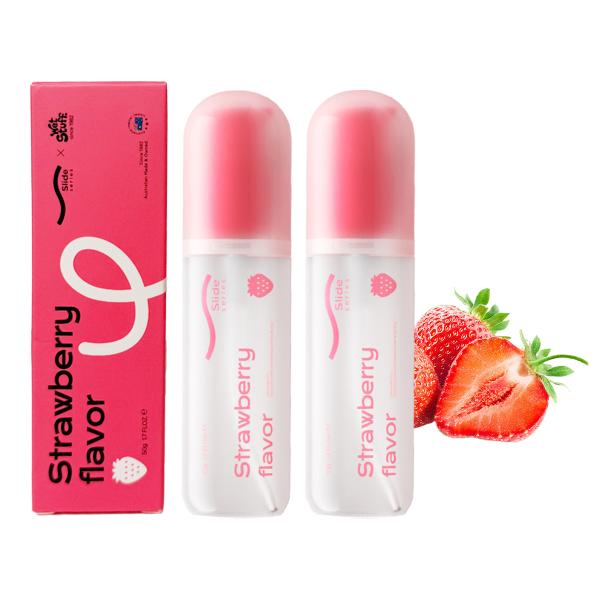 【2本セット】イチゴ味 潤滑 ローション 口にしても大丈夫、水溶性ローション 低刺激、潤滑剤ゼリー、...