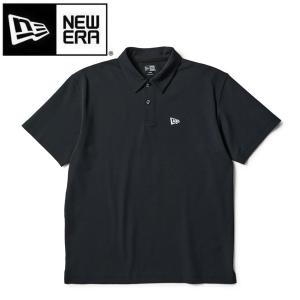 NEW ERA（ニューエラ） ゴルフ 半袖 ポロシャツ シアサッカー ブラック