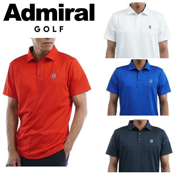 アドミラル ゴルフ メンズ ロゴジャガード ショートスリーブシャツ ADMIRAL ADMA269 ...