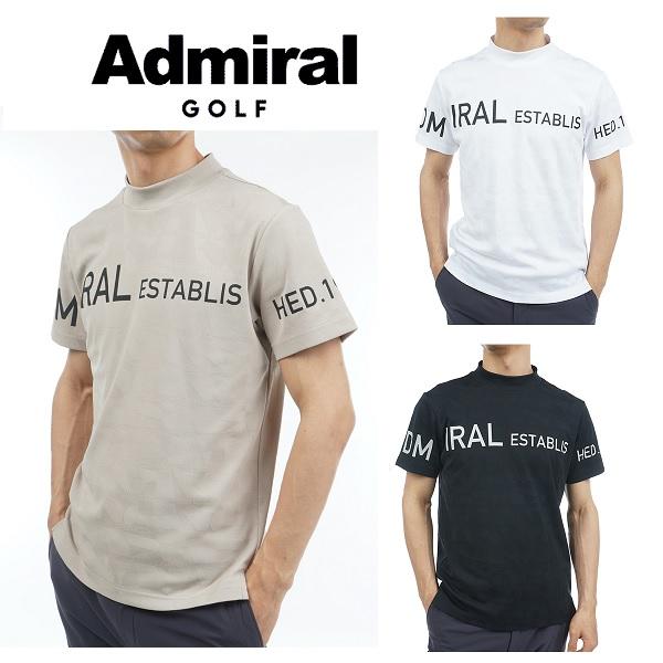 アドミラル ゴルフ メンズ ジオメトリックジャガード モックネックシャツ ADMIRAL ADMA3...