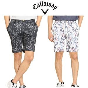 Callaway/キャロウェイ ゴルフ ハーフパンツ【手裏剣柄】美品！ Callaway キャロウェイ ハーフパンツ ネイビー×レッド 手裏剣柄