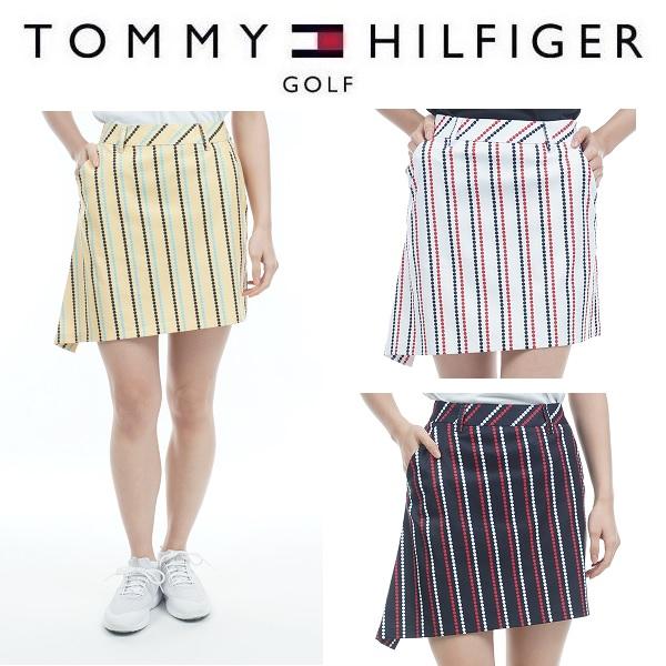 トミーヒルフィガー ゴルフ レディース チェーンドット イレギュラーヘムスカート TOMMY HIL...