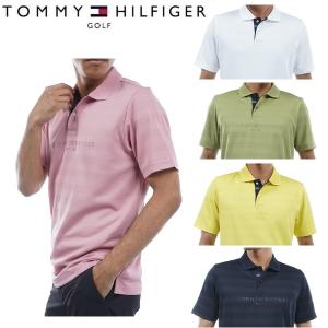 トミーヒルフィガー ゴルフ メンズ シャドーロゴ 半袖ポロシャツ TOMMY HILFIGER GOLF THMA436 2024年春夏モデルの商品画像