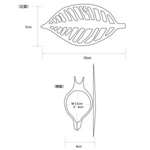 カーテンクリップ アイアンリーフクリップタッセ...の詳細画像4