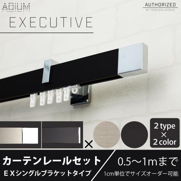 カーテンレール シングルセット アイアン ADIUMシリーズ EXECUTIVE エグゼクティブ 0...