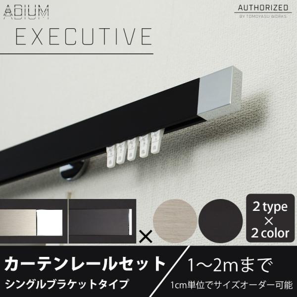 カーテンレール シングルセット アイアン ADIUMシリーズ EXECUTIVE エグゼクティブ 1...