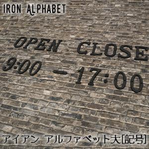 アイアン アルファベット パーツ サイン 壁 表札 記号 数字 DIY おしゃれ アンティーク調 ネームプレート 大サイズ C-F-1