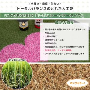 人工芝 グレー カラー DIY 庭 オフィス ...の詳細画像1