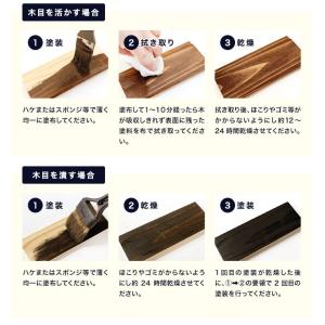 塗料 木材用 ウッドデッキ ペンキ 油性 自然...の詳細画像5