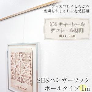 ピクチャーレール ワイヤー デコレール専用　SHSハンガー ボールタイプ 1m インテリアピクチャーレール 収納 壁掛け H-N-0