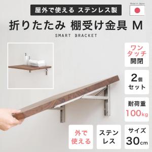 ニューヒカリ ステンレスワンタッチ式折りたたみ棚受 SH-TFL250SUS