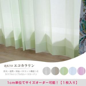オーダーレースカーテン RB258 エコカラリン 巾45〜100cm×丈50〜100cm OKC5