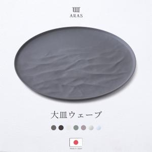 ARAS 皿 食器 大皿ウェーブ 27cm 生涯破損保証 割れない皿 食洗機対応 日本製 ワンプレート パスタ皿 エイラス H-N-0