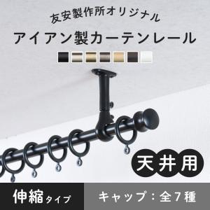 友安製作所 カーテンレール 天井付け アイアン シングル 天付け 天井