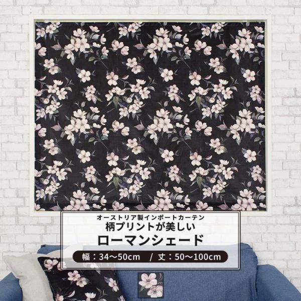 ローマンシェード おしゃれ I型 幅34〜50cm 丈50〜100cm VH911 アプフェルブリュ...