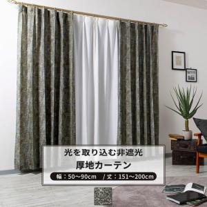 友安製作所 カーテン ヒョウ柄 おしゃれ ベロア 既製サイズ 幅100cm 丈