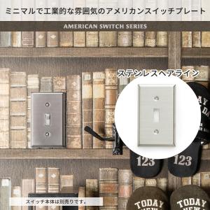 アメリカンスイッチ スイッチプレート 1口 ス...の詳細画像1