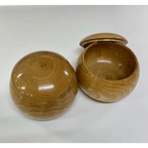 囲碁 手作木製碁笥 栗特大36号 伝統工芸士作...の詳細画像1